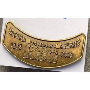 35 year anniversary Harley Davidson Lapel Pin Wings 2018